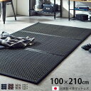 ★18日はポイント3倍★日本製 い草 マットレス 三つ折り 100×210cm シングル 置き畳 フロアマット 抗菌 防臭 防音 湿気 国産 イ草 ユニット畳 ...