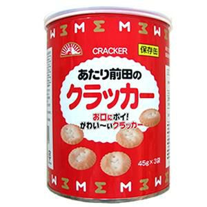 1缶 45g×3袋 メーカー品番 2228ご存知「あたり前田のクラッカー」が保存缶になりました。変わらぬシンプルな味わいで飽きがこない美味しさです。缶内で3つの個別包装になっているので、食べたい分だけ開封できます。便利なキャップ付。1缶/45g×3袋