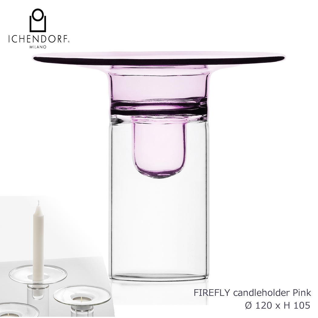 【全品2～20倍♪クーポンも！】ICHENDORF MILANO FIREFLY Candleholder / Tealight ファイヤーフライ キャンドルホルダー ティーライト ガラス 透明 シンプル おしゃれ 業務用 ギフト キャンドルスタンド イタリア イッケンドルフ