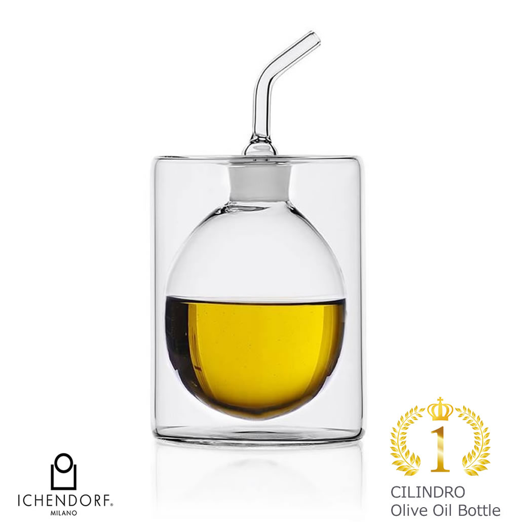 【全品2～20倍♪クーポンも！】ICHENDORF MILANO Cilindro Oil Bottle 150ml オイルポット ダブルウォール ガラス おしゃれ ギフト イタリア イッケンドルフ