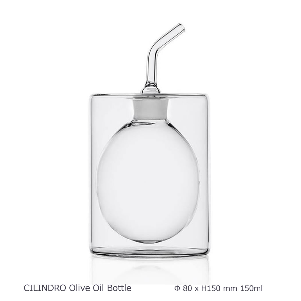 【店内全品 P2〜20倍♪】ICHENDORF MILANO Cilindro Oil Bottle オイルポット ダブルウォール ガラス おしゃれ ギフト イタリア イッケンドルフ セール