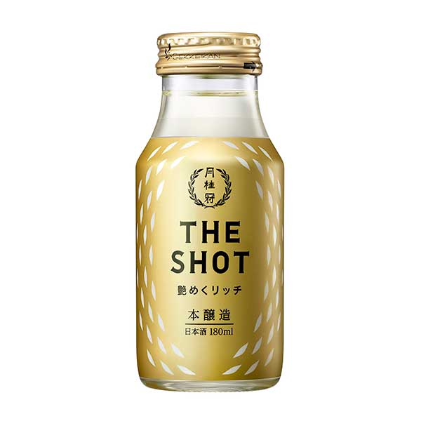 月桂冠 月桂冠 THE SHOT 艶めくリッチ(本醸造) [瓶] 180ml x 60本[2ケース販売] 送料無料(本州のみ) [月桂冠 日本 清酒 日本酒 15度 甘口 濃醇]【ギフト不可】 母の日 父の日 ギフト