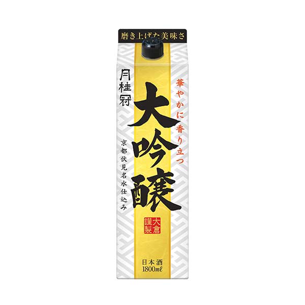 月桂冠 大吟醸 [パック] 1.8L 1800ml × 6本[ケース販売] 送料無料(本州のみ)[月桂冠 日本 清酒 日本酒 15度 やや辛口 やや淡麗]