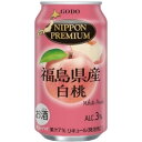 合同 NIPPN PREMIUN 福島県産白桃チューハイ 3度 [缶] 350ml × 24本[ケース販売]送料無料(沖縄対象外)[合同酒精 オノエン リキュール ..