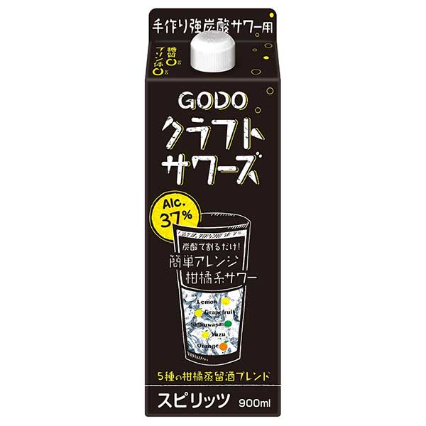 合同 CODO クラフトサワーズ 37度 [パック] 900ml × 6本[ケース販売][合同酒精 オノエン スピリッツ 日本 108508]