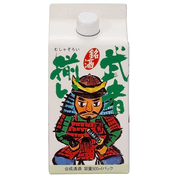 合同 武者揃い 13度 [パック] 900ml × 6本[ケース販売][合同酒精 オノエン 合成清酒 日本 178301]