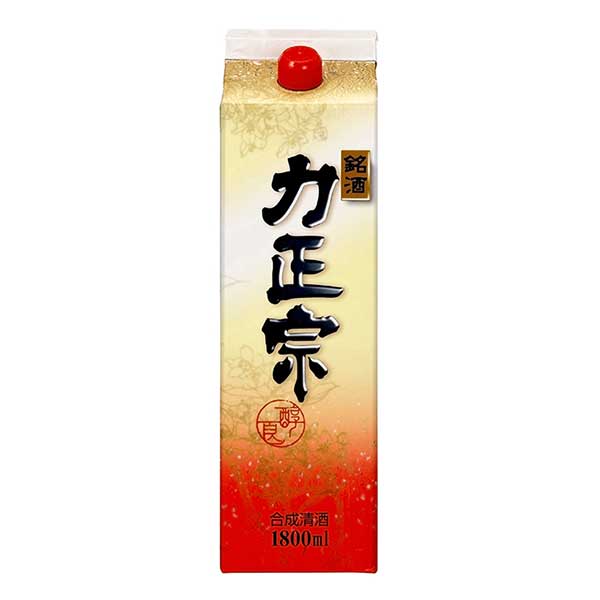 合同 力正宗 15度 [パック] 1.8L 1800ml × 6本[ケース販売]送料無料(沖縄対象外)[合同酒精 オノエン 合成清酒 日本 107008]