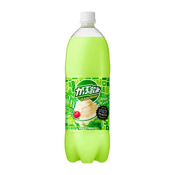 ポッカサッポロ がぶ飲みメロンクリームソーダ [ペット] 1.5L 1500ml × 16本[2ケース販売] 送料無料(本州のみ) [ポッカサッポロ 日本 ..