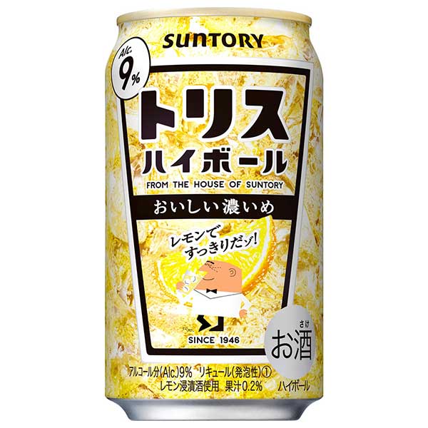 サントリー トリハイ(トリスハイボール) 濃いめ！ [缶] 350ml × 72本[3ケース販売] 送料無料(沖縄対象外) [サントリー チューハイ リキュール ALC9% T8HK 日本] ギフト プレゼント 母の日 父の日 お中元