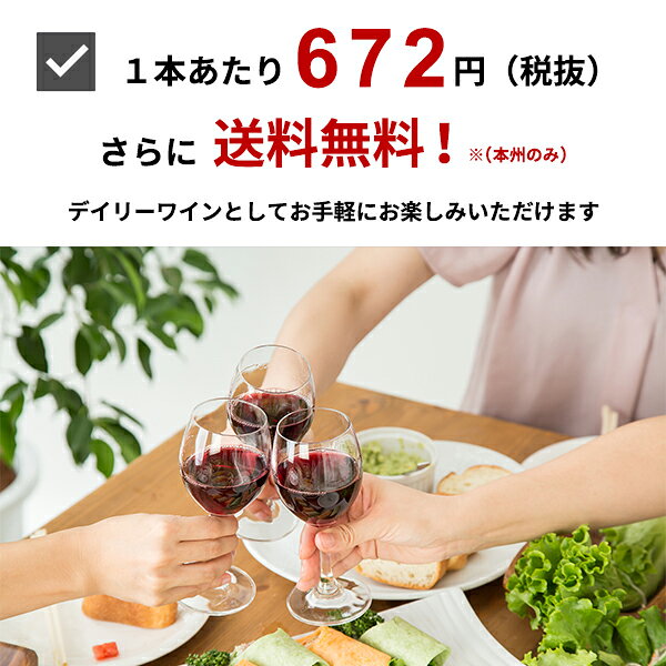 ワインセット デイリーワイン 赤6本セット 送料無料(本州のみ) あす楽対応 [フランス イタリア チリ スペイン アメリカ ワインセット wine set 飲み比べ]ギフト プレゼント 贈り物 お祝い 内祝い お返し 誕生日プレゼント 父の日 敬老の日 yo-sake-10015499 ハードリカー 楽天市場店 サンプル画像2