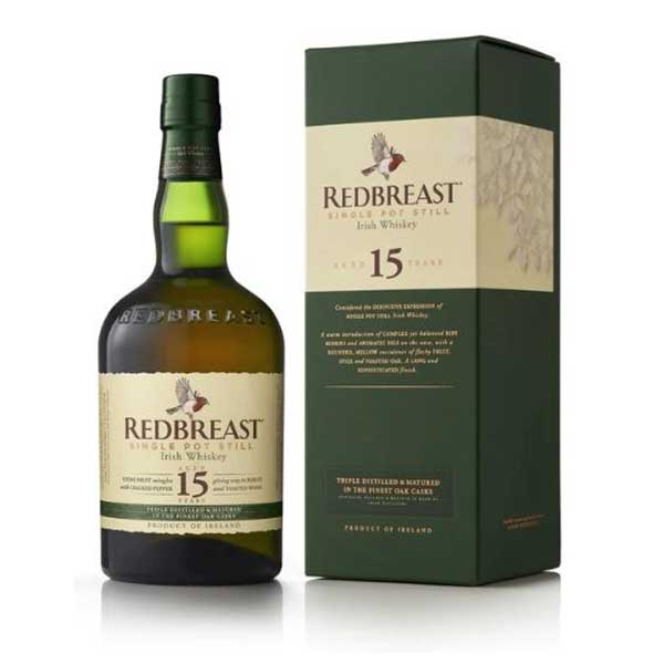 レッドブレスト15年 46度 700ml[ペルノ アイルランド アイリッシュウイスキー] ギフト プレゼント 敬老の日 お歳暮 御歳暮