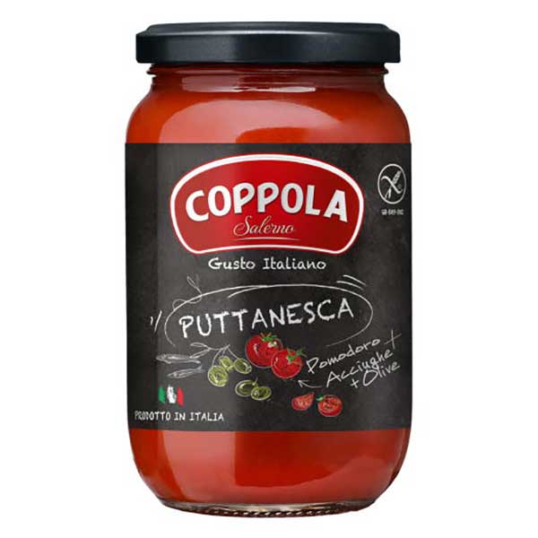 【ポイント2倍11/14〜11/16】 コッポラ プッタネスカ ソース [瓶] 350g × 12本[ケース販売][メモス 食..