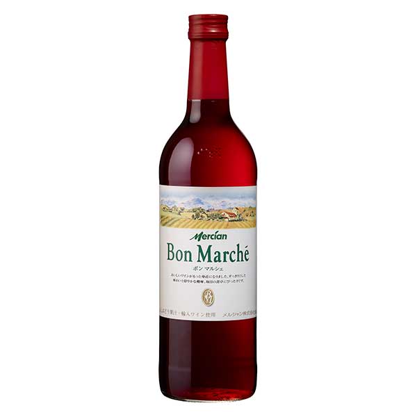 ボン マルシェ 赤 [瓶] 720ml × 12本[ケース販売] 送料無料(沖縄対象外) [メルシャン 日本 神奈川県 赤ワイン ライトボディ 404891]のサムネイル