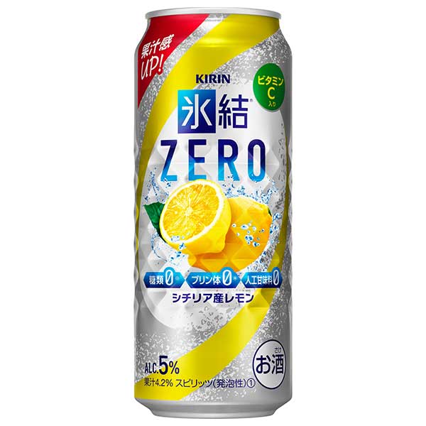楽天ハードリカー　楽天市場店キリン 氷結 ZERO シチリア産レモン [缶] 500ml x 24本[ケース販売][2ケースまで同梱可能][キリン 缶チューハイ 日本 16864] ギフト プレゼント 母の日 父の日 お中元