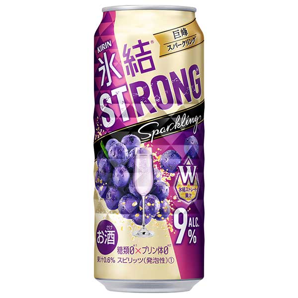 キリン 氷結 ストロング 巨峰スパークリング [缶] 500ml × 24本[ケース販売][2ケースまで同梱可能][キリン 缶チューハイ 日本 18229]