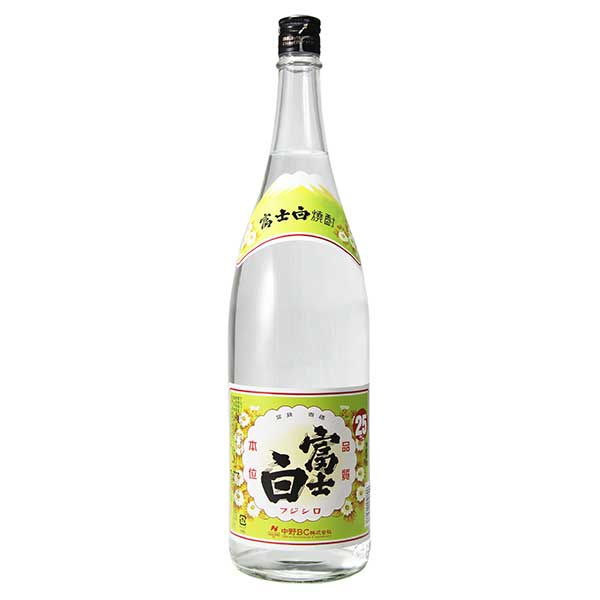 中野BC 富士白 25度 [瓶] 1.8L 1800ml[中野BC 日本 和歌山 甲類焼酎]