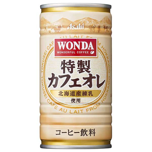 【ポイント3倍 マラソン期間中】アサヒ ワンダ 特製カフェオレ [缶] 185g x 30本[ケース販売] 送料無料(沖縄対象外) [アサヒ飲料 日本 飲料 コーヒー 2CDP8] ギフト プレゼント 母の日 父の日 お中元(4)