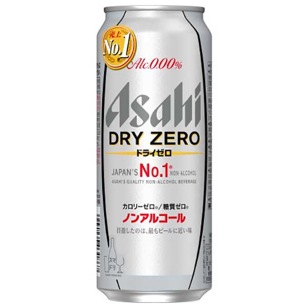 アサヒ ドライゼロ [缶] 500ml × 24本[ケース販売][アサヒビール 日本 飲料 44743]