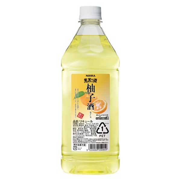 果実の酒 柚子酒 [PET] 1.8L 1800ml 送料無料(沖縄対象外) [アサヒビール 日本 カクテルコンク 47605]