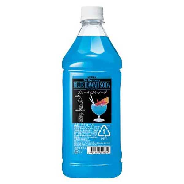 ザ バーテンダー ブルー ハワイ ソーダ [PET] 1.8L 1800ml 送料無料(沖縄対象外) [アサヒビール 日本 カクテルコンク 41375]