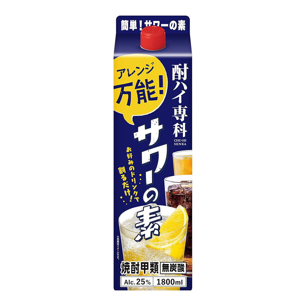 合同 酎ハイ専科サワーの素 25度 [パック] 1.8L 1800ml × 6本[ケース販売][合同酒精 オノエン 焼酎甲類 日本 125422]