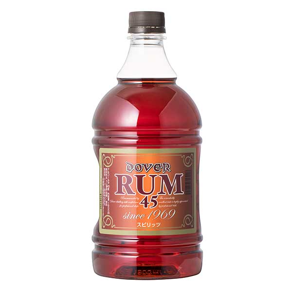 ドーバー ラム 45度 1.8L 1800ml x 2本 送料無料(本州のみ) [ドーバー 日本 リキュール ラム スイーツ デザート作り 料理作り お菓子作り...
