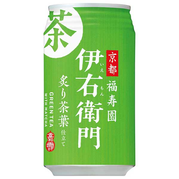サントリー 緑茶 伊右衛門 炙り茶葉仕立て [缶] 340ml x 24本[ケース販売]送料無料(本州のみ)[サントリー SUNTORY 飲料 日本 お茶 FEAM..