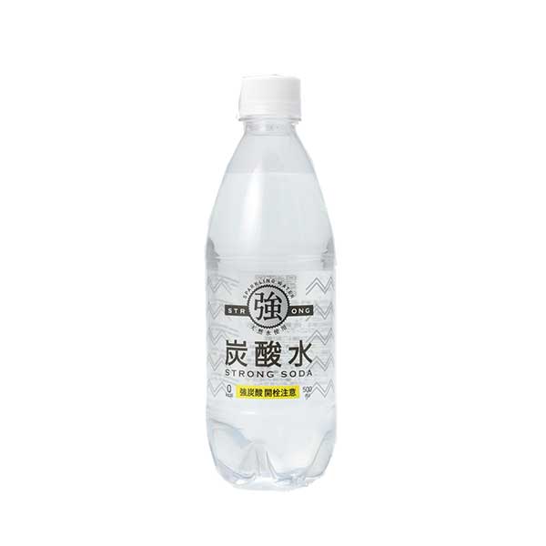 友桝 強炭酸水 [PET] 500ml x 24本[ケース販売] 送料無料(沖縄対象外) [友桝 飲料 日本 2102131]