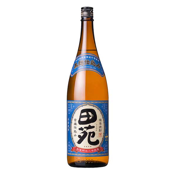 田苑 瑠璃ラベル 芋 25度 [瓶] 1.8L 1800ml x 6本[ケース販売] [田苑酒造 芋焼酎 乙類 日本 鹿児島県]