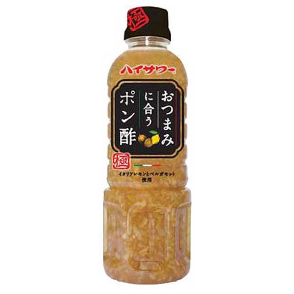 楽天ハードリカー　楽天市場店博水社 ハイサワー おつまみに合うポン酢 [PET] 436ml x 12本[ケース販売] [博水社 調味料 日本]