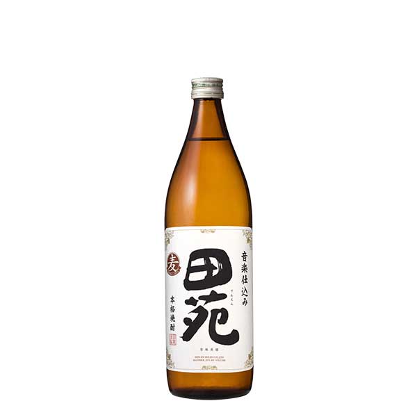 田苑 白ラベル 麦 25度 900ml x 12本[ケース販売] [田苑酒造 麦焼酎 乙類 日本 鹿児島県]