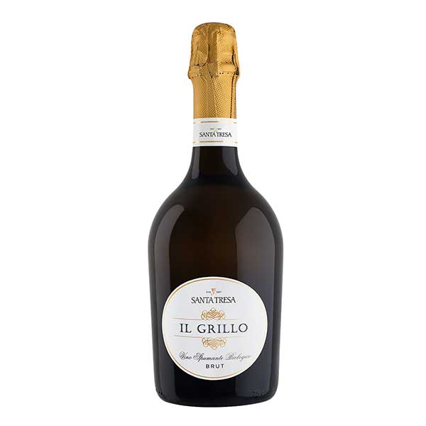 サンタ テレザ イル グリッロ スプマンテ オーガニック 750ml 送料無料(本州のみ) [SMI イタリア 白スパークリングワイン 辛口 613487] ギフト プレゼント 敬老の日 お歳暮 御歳暮