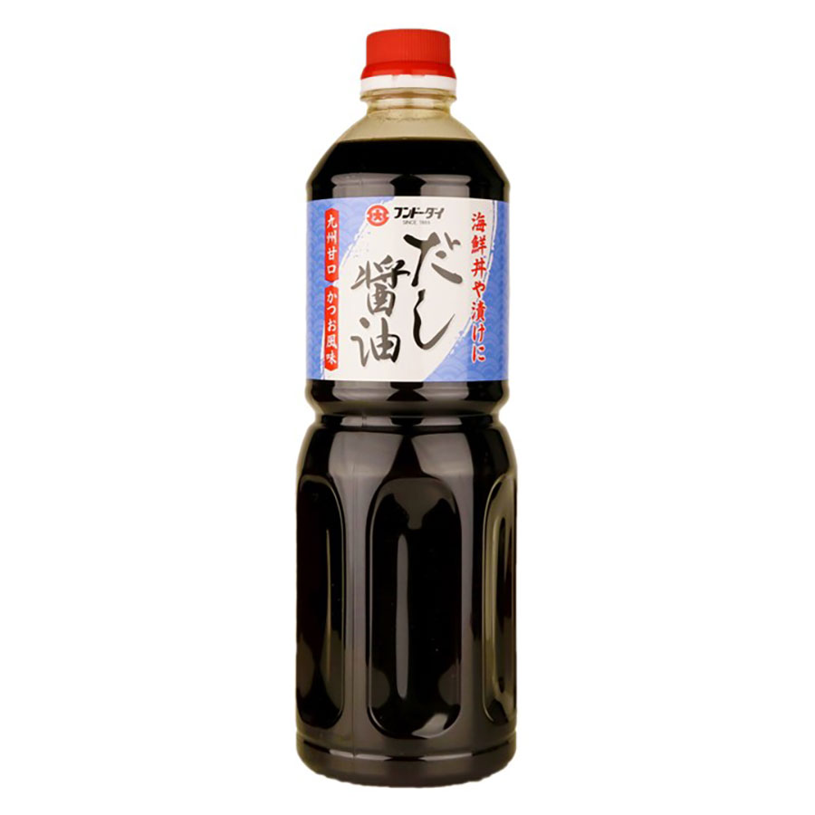 フンドーダイ 業務用 だし醤油 [PET] 1L 1000ml x 15本[ケース販売] 送料無料(沖縄対象外) [フンドーダイ 出汁醤油 日本 136205]