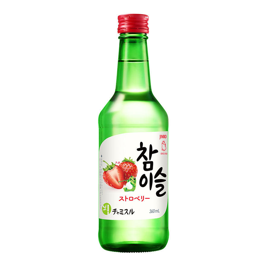 眞露 JINRO ジンロ チャミスル ストロベリー 13度 [瓶] 360ml[眞露 JINRO ジンロ 韓国 リキュール] ギフト プレゼント 敬老の日 お歳暮 御歳暮