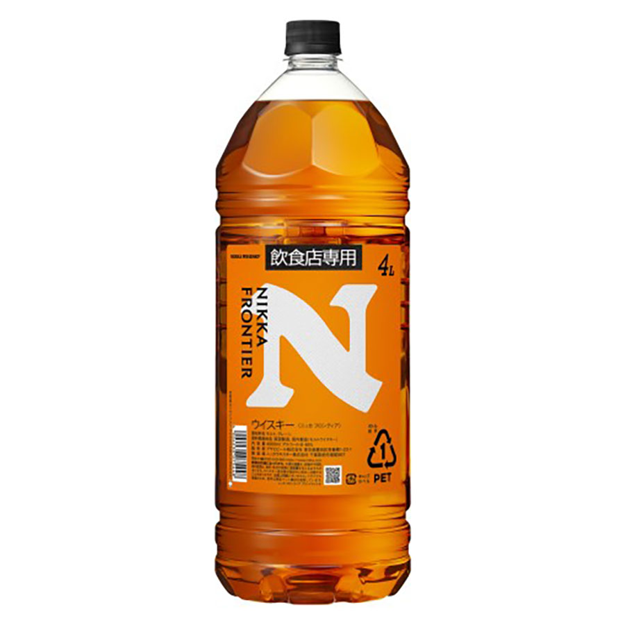 ニッカ フロンティア 業務用 48度 [ペット] 4L 4000ml x 4本[ケース販売] 送料無料(本州のみ) [アサヒ..