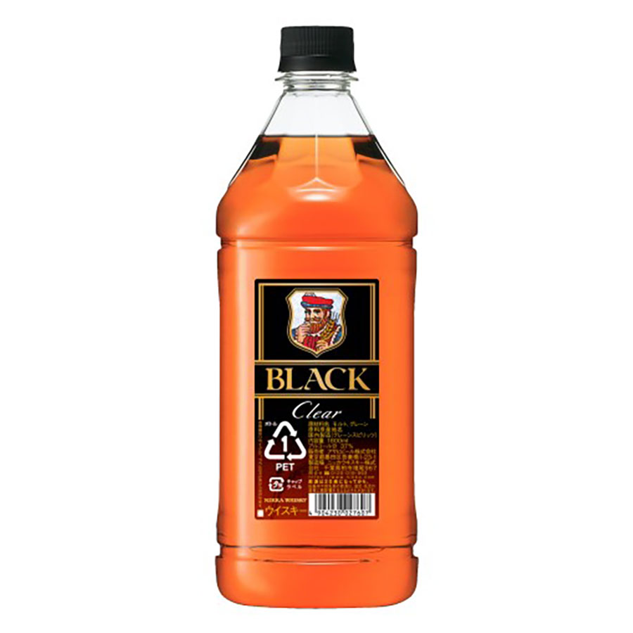 ブラックニッカクリア 37度 [ペット] 1.8L 1800ml x 6本[ケース販売][アサヒビール 日本 ニッカウヰス..