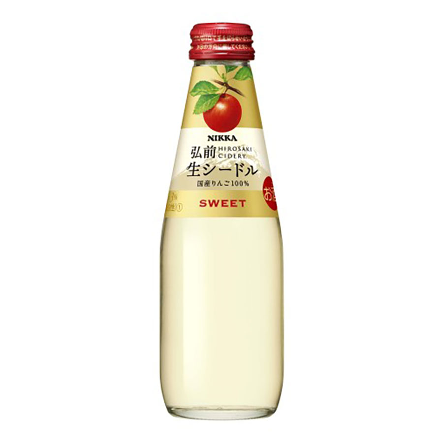 ニッカ弘前 生シードル スイート 3度 200ml x 24本[ケース販売] 送料無料(本州のみ) [アサヒビール 日本 ニッカウヰスキー シードル JKA2N]