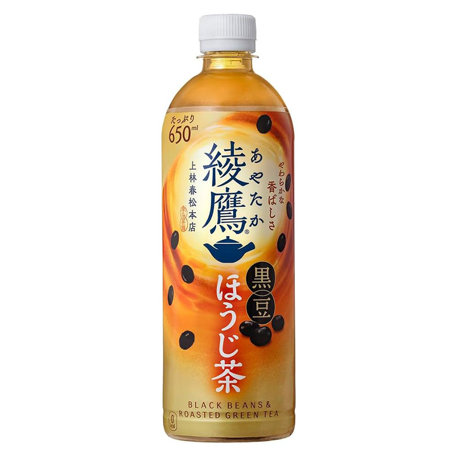 綾鷹 黒豆ほうじ茶 [PET] 650ml x 24本[ケース販売][コカコーラ 飲料 お茶 日本 54175]