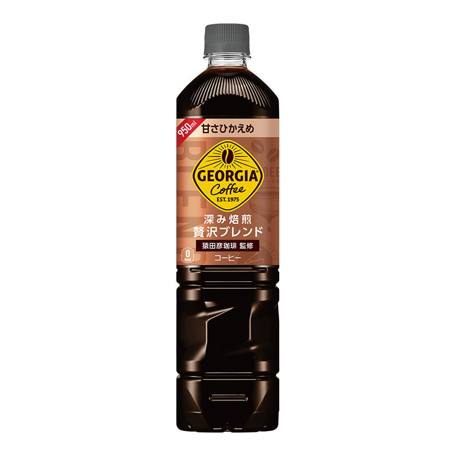 ジョージア 深み焙煎贅沢ブラック 甘さひかえめ [PET] 950ml x 12本[ケース販売] 送料無料(本州のみ) [コカコーラ 飲料 コーヒー 日本 53481](4.0)
