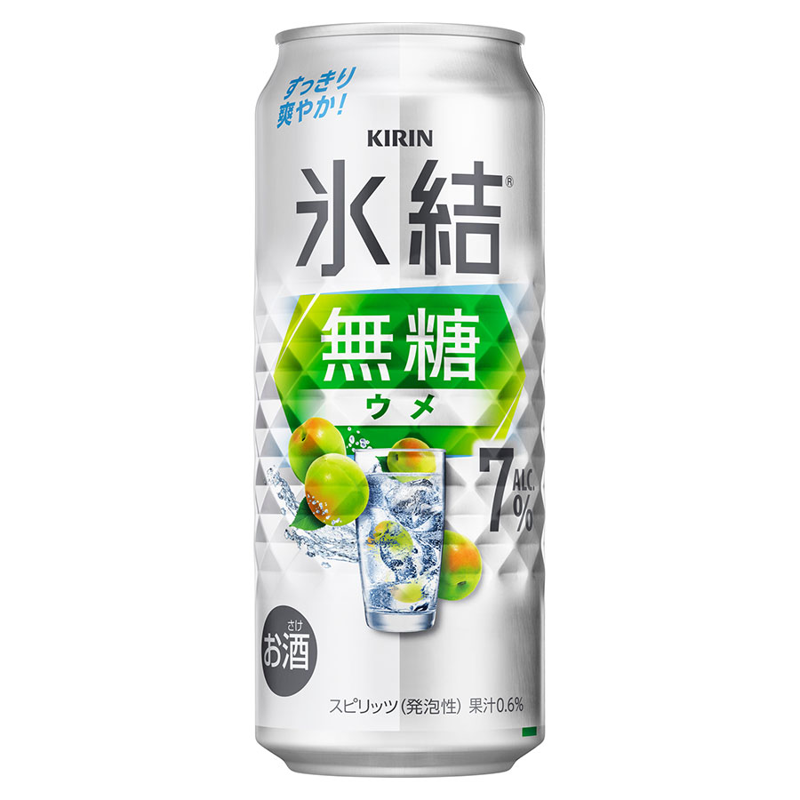 【ポイント2倍 マラソン期間限定】キリン 氷結無糖 ウメ 7度 [缶] 500ml x 24本[ケース販売][キリンビール チューハイ カクテル スピリッツ 21879]