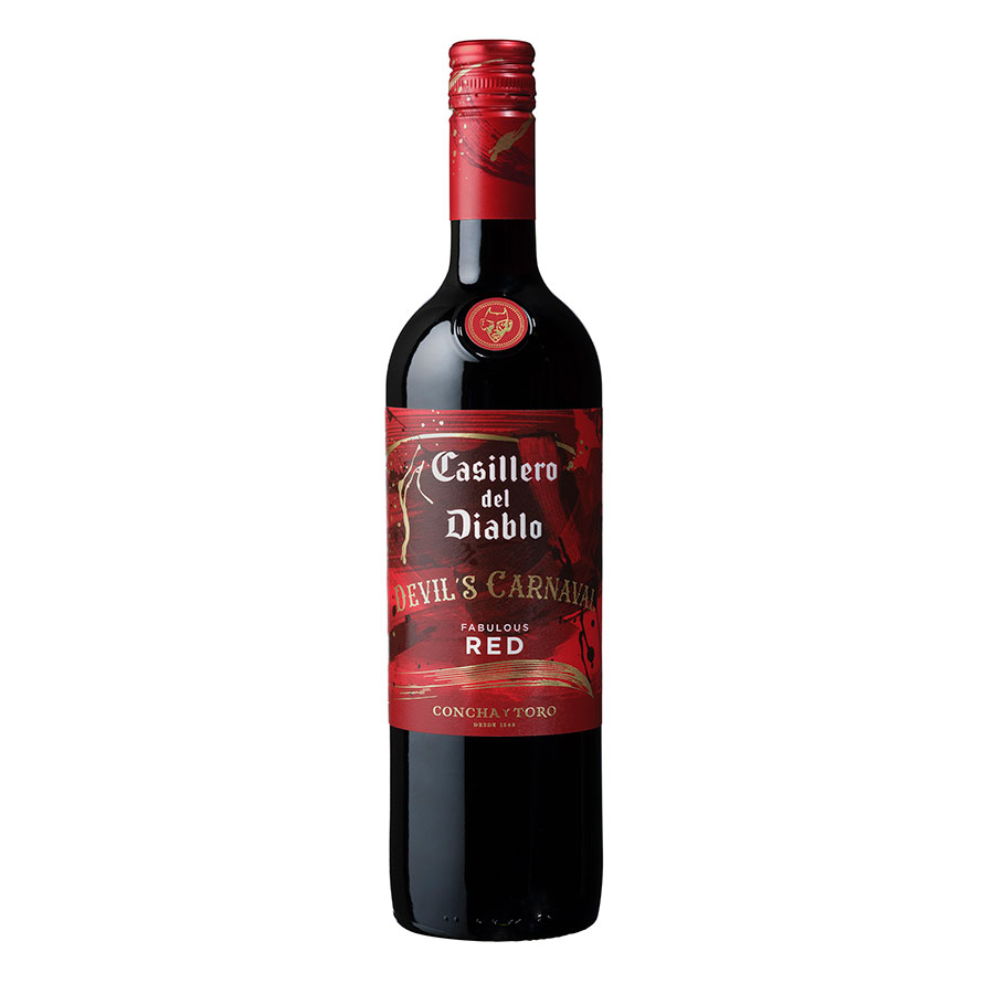 コンチャ イ トロ カッシェロ デル ディアブロ デビルズ カルナバル ファビュラス レッド 750ml x 6本[ケース販売] 送料無料(本州のみ) [メルシャン チリ 赤ワイン 13.5度 フルボディ 426323]