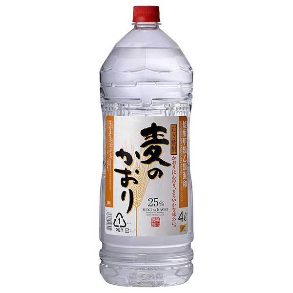 合同 麦のかおり 25度 PET 4L 4000ml x 4本 ケース販売 送料無料 本州のみ 合同酒精 焼酎甲類乙類混和 136424
