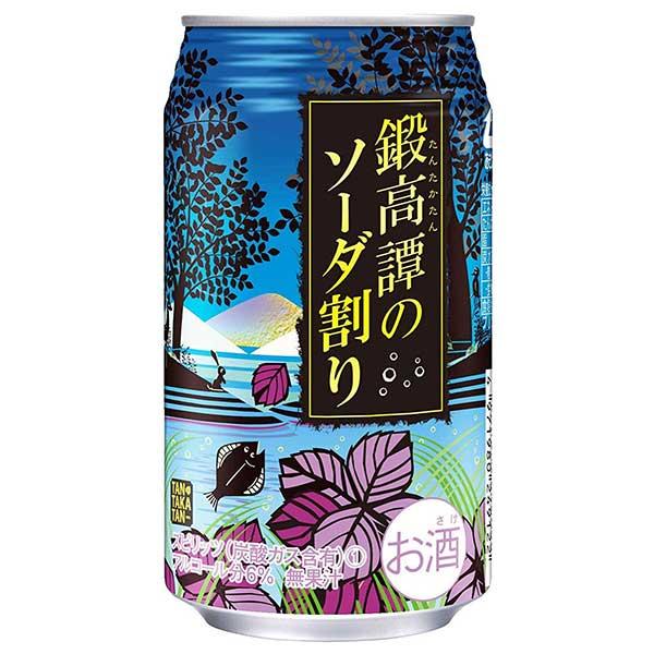 合同 鍛高譚のソーダ割り 6度 缶 350ml x 24本 ケース販売 送料無料 本州のみ 合同酒精 ...