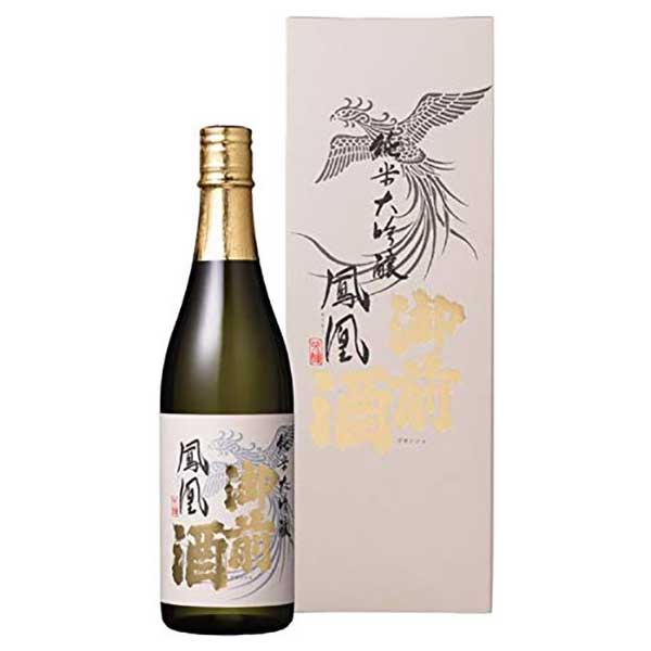 岡山県の御前酒蔵元辻本店が醸す「御前酒 純米大吟醸 鳳凰」です。よく磨いた米から低温でじっくり仕込まれる純米大吟醸で、上品な吟醸香と澄んだ味わいが持ち味です。グラスに注ぐと果実や白い花を思わせる繊細な香りが立ちのぼり、口に含むと米の旨みがきめ細かく広がって、きれいな後口へと続きます。よく冷やしてワイングラスで味わうと香りの広がりが伝わります。刺身や白身魚の料理、出汁を効かせた和食と好相性です。特別な席に持っていく一本を探している方におすすめです。