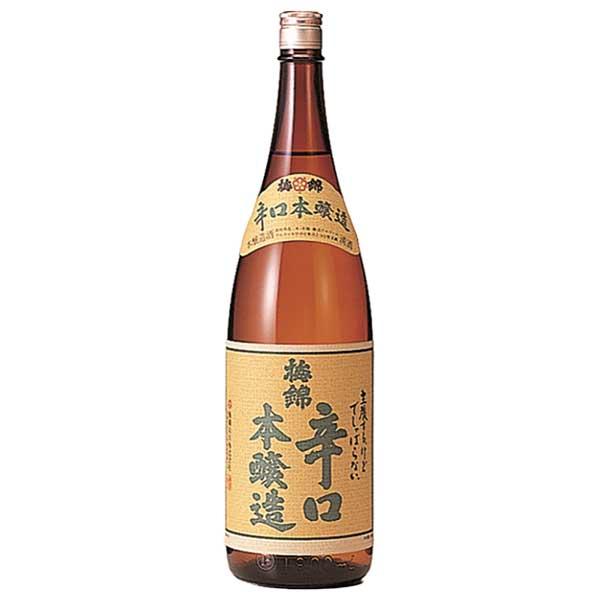 梅錦 辛口本醸造 1.8L 1800ml × 6本 [ケース販売] 送料無料(本州のみ) [梅錦山川 ...