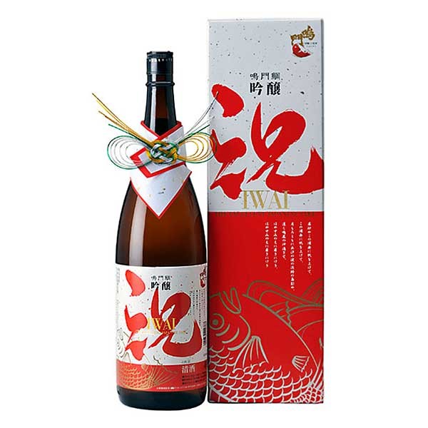 鳴門鯛 吟醸 祝 1.8L 1800ml × 6本 [ケース販売] 送料無料(本州のみ) [本家松浦酒造 徳島県日本酒 清酒 OKN]ギフト プレゼント 贈り物 お祝い 内祝い お返し 誕生日プレゼント 父の日 敬老の日