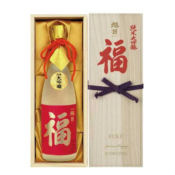 「旭日 福 純米大吟醸」は、滋賀県の藤居本家が手がける純米大吟醸酒です。福を願う銘にふさわしく、上品な香りとまろやかな旨みが特徴です。冷やすと香りが引き立ち、常温でもふくよかな味わいを楽しめます。家庭でのちょっと特別な晩酌や、飲食店での食中酒として、白身魚の刺身や上品な和食との相性がよい一本です。日本酒好きの方、特別な日の一杯を探している方におすすめです。滋賀の蔵元が誇る一本です。