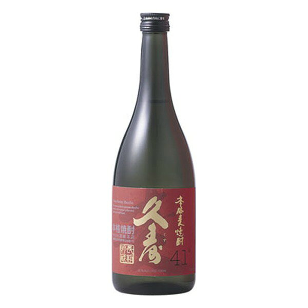 キンミヤ焼酎で知られる三重の宮崎本店の本格麦焼酎「久寿（くす）」41度です。大麦を原料に、樫樽で3年以上貯蔵した長期貯蔵酒。ロックや水割りでお楽しみください。