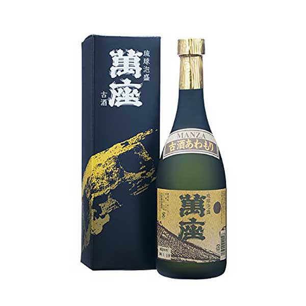 萬座 古酒ブラック 40度 720ml [恩納酒造所 泡盛] 送料無料(沖縄対象外)