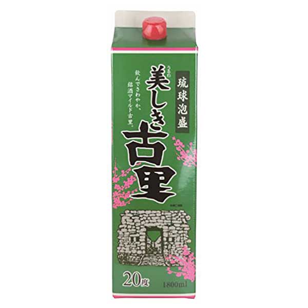 今帰仁 古里 パック 20度 1.8L 1800ml × 6本 [ケース販売][今帰仁酒造所 泡盛] 送料無料(沖縄対象外)